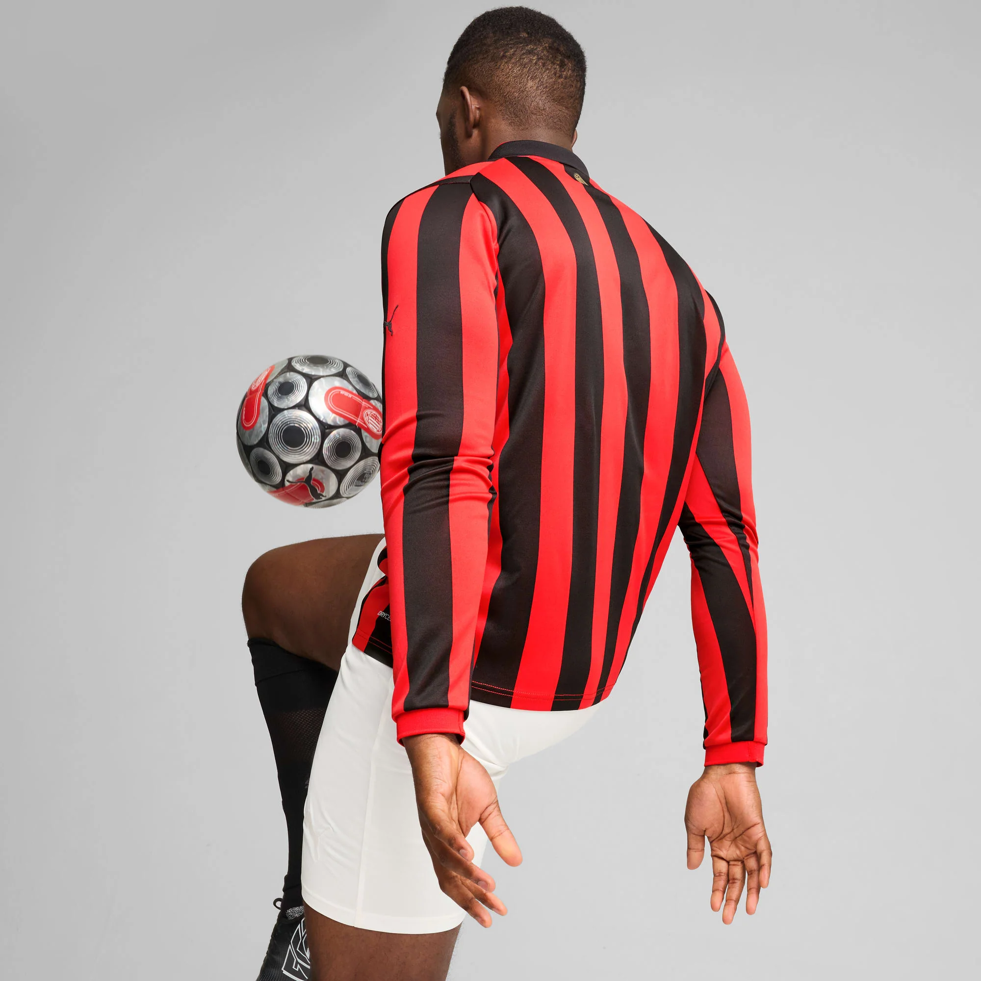 AC Milan 125th Anniversary Men's Long Sleeve Authentic Jersey - Image 4